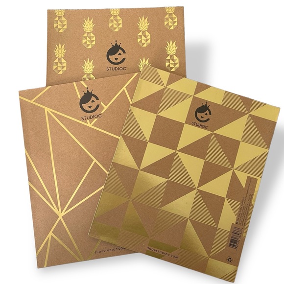 Studio C 2 Pocket Portfolio File Folders 3 - Picture 2 of 4